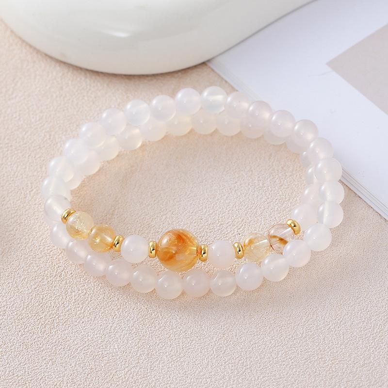 

Natural agate bracelet.fashion women daily jewelry gift