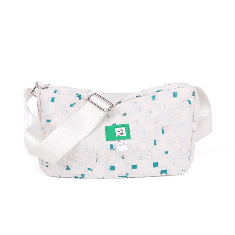 Módní dámská plátěná taška roku 2025: Sladký nový jarní styl s širokým ramenním popruhem