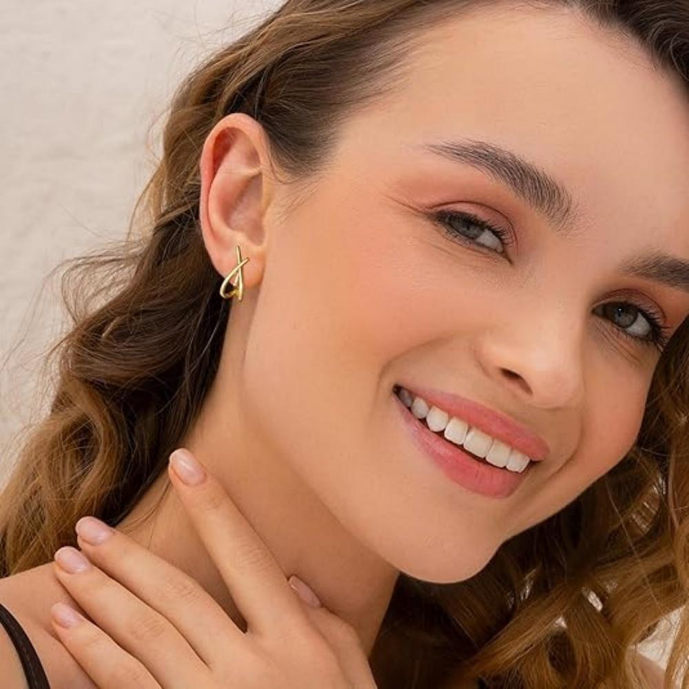 14K Gold Plated Clip on Earrings for Women Trendy Dainty Earrings Hypoallergenic Minimalist Non Pierced Earring Jewelry Gifts