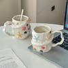 Tazza da Latte 300ml Conchiglia Ceramica Tazza a Tema Oceano Tazza da Caffè 3D Regalo Carino per Donne/Uomini Regalo Fatto a Mano per Festival Accessorio Cucina