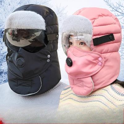 Thickened and Warm Northeastern Ear Protection Cotton Hat for Men In Winter Outdoor Riding Electric Bike Windproof and Cold Proof Hat
