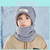 Winter Warm Children Hat Scarf Two Piece Set Outdoor With Ear Protection Cover