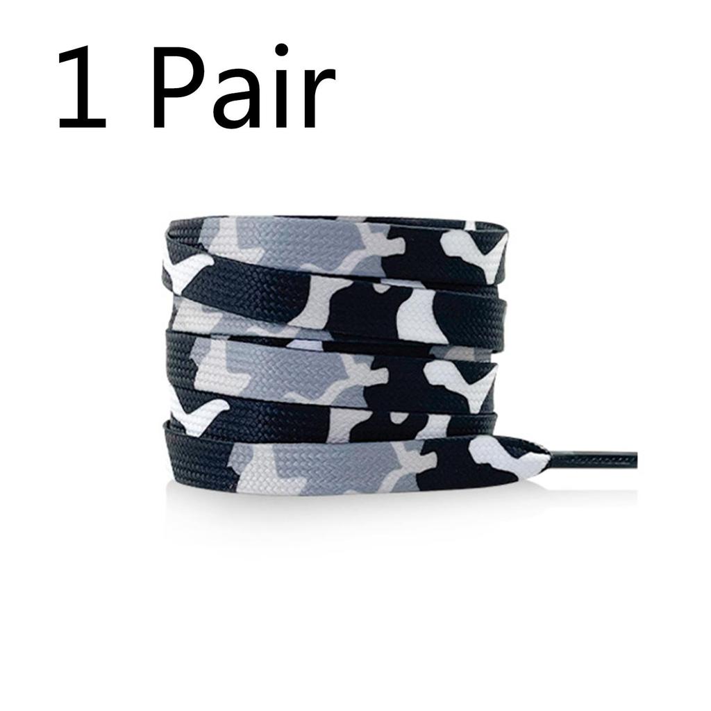 Cloud Camouflage Flat Shoelaces For Sneakers Trend Creative Shoelace Colorful Print Shoe Laces Woman Man Shoestring 120CM