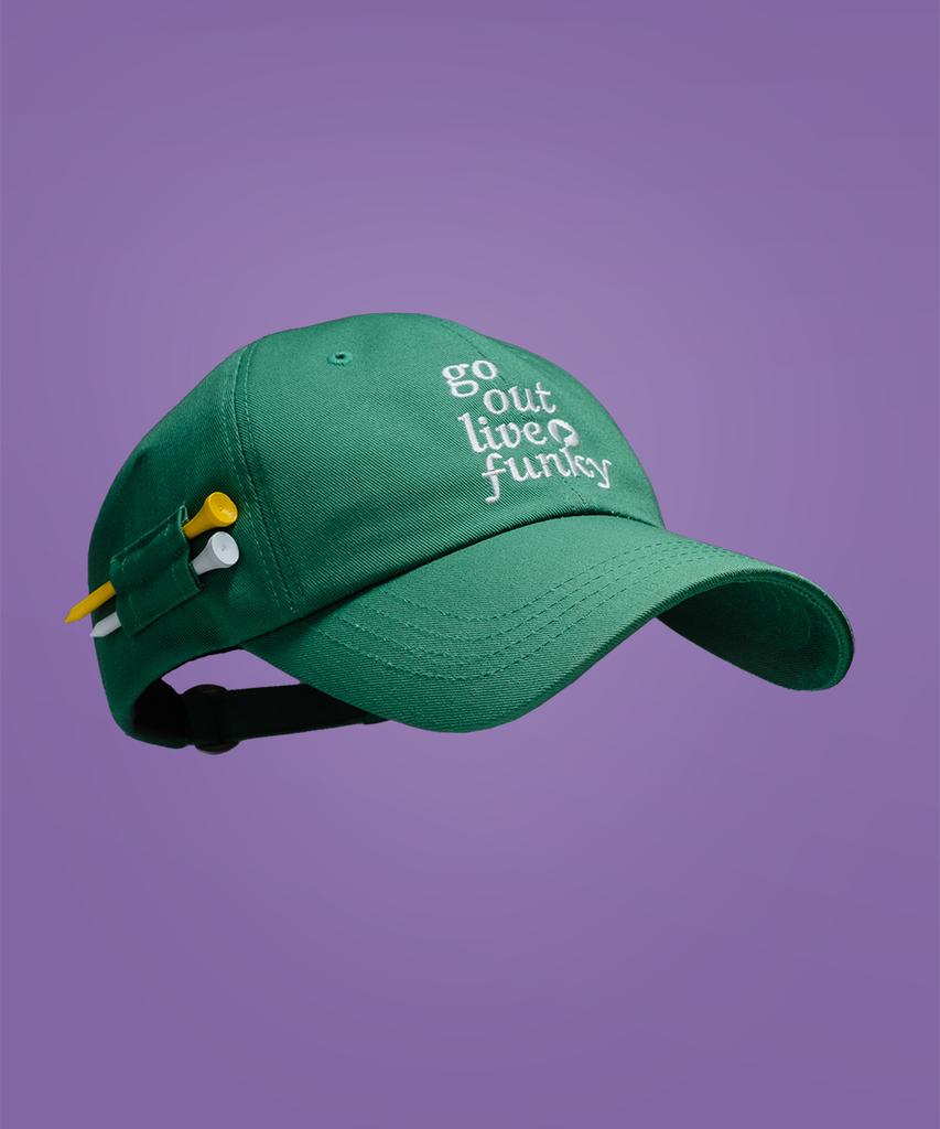 AND GOLF Slogan Ball Cap Green