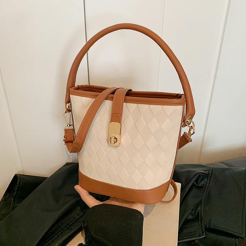 Fashionable Bucket Bag For Women 2024 Summer New Simple Casual Single Shoulder Bag