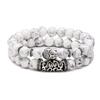 2 Stück/Set Naturstein Armband Herren Vintage Ethnisch Buddha Armband Yoga Gebets Schmuck Gepaartes Armband Pulseras Hombre Bileklik