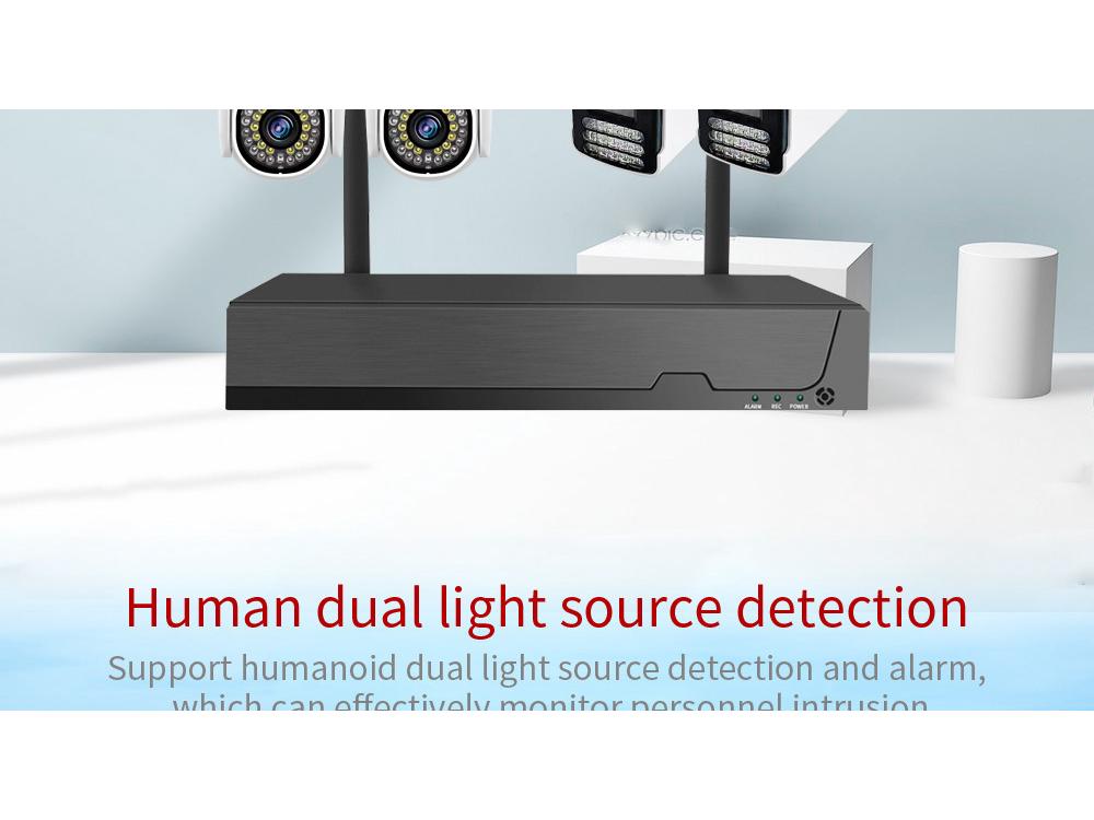5MP HD Outdoor Wireless Surveillance Camera with Waterproof Design & Voice Intercom