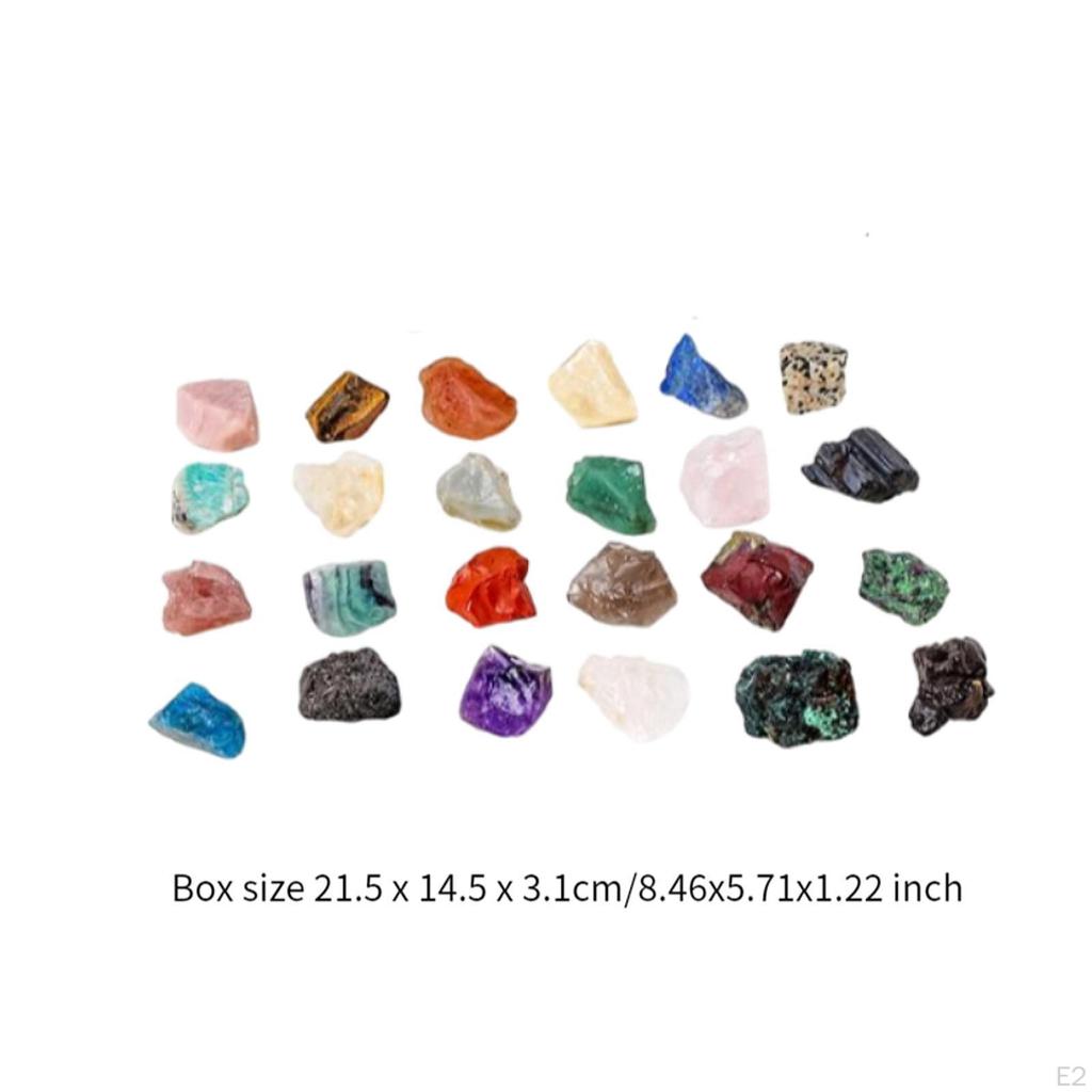 24 Days Natural Agate Stone Ore Blind Box for Adults Girls Boys Xmas