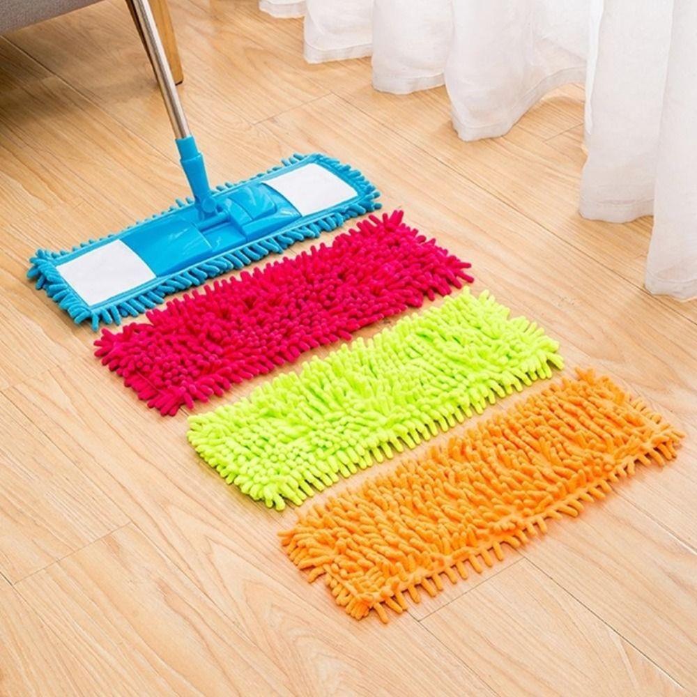 Reusable Coral Velvet Mop Cloth Absorbent Removable Lazy Mop Cloth Thick Washable Mop Accessories