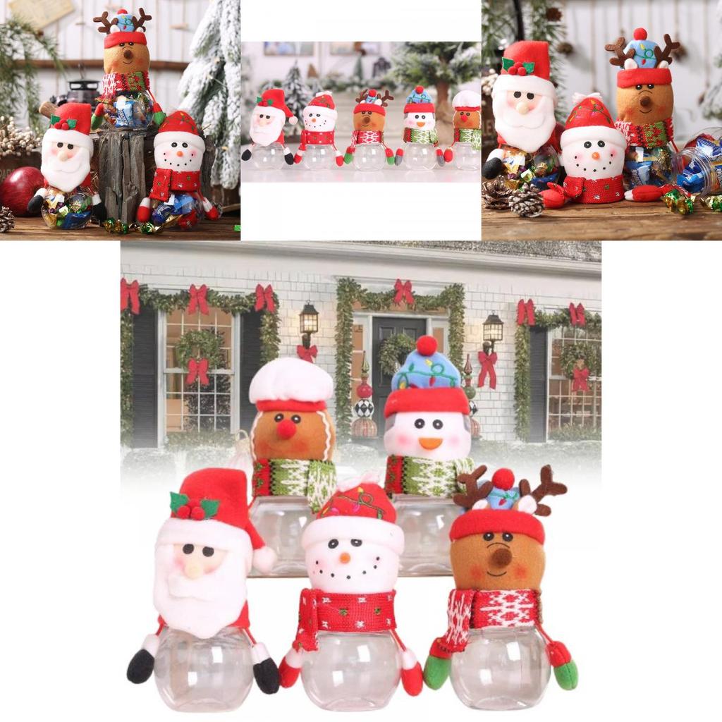 Adorable Christmas Hanging Candy Jar With Santa Claus Design Perfect For Kids Gifts