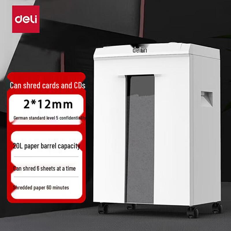 

Deli 9912 Commercial Paper Shredder CN plug (adapter included)