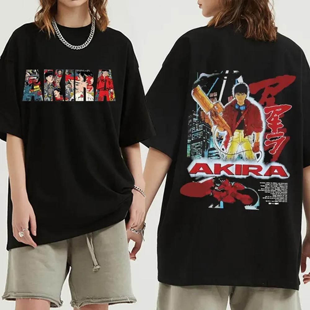 Japanese Anime Neo Tokyo Akira T Shirt Movie Science Fiction Manga Shotaro Kaneda Men Short Sleeve T Shirts 100% Cotton 72417