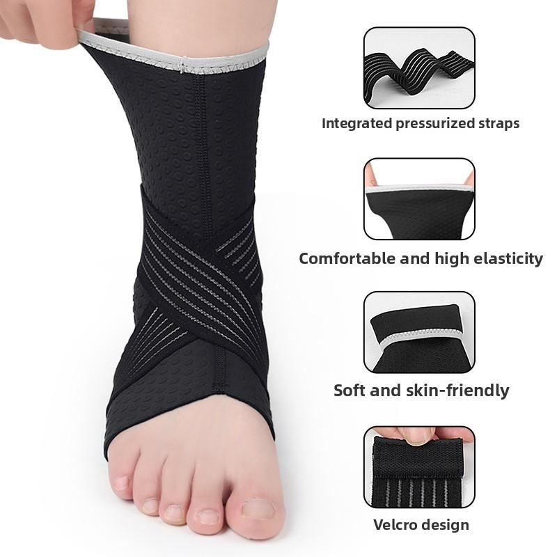 Extended High Tube Pressurized Ankle Protection, Men's and Women's Sports and Fitness Adjustable Straps Wrapped Around Anti-ankle Protective Gear
