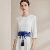 Embroidered Embroidery Corset Wide Style Ethnic Girdle Hanfu Waistband  Kimono Match