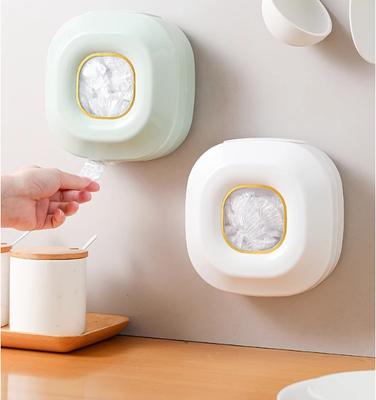 Boîte de Rangement pour Set de Film Fraîcheur Cuisine Ménage Mural Grande Capacité Sans Perforation Sac Fraîcheur Suspendu Mur Extraction Boîte de Finition