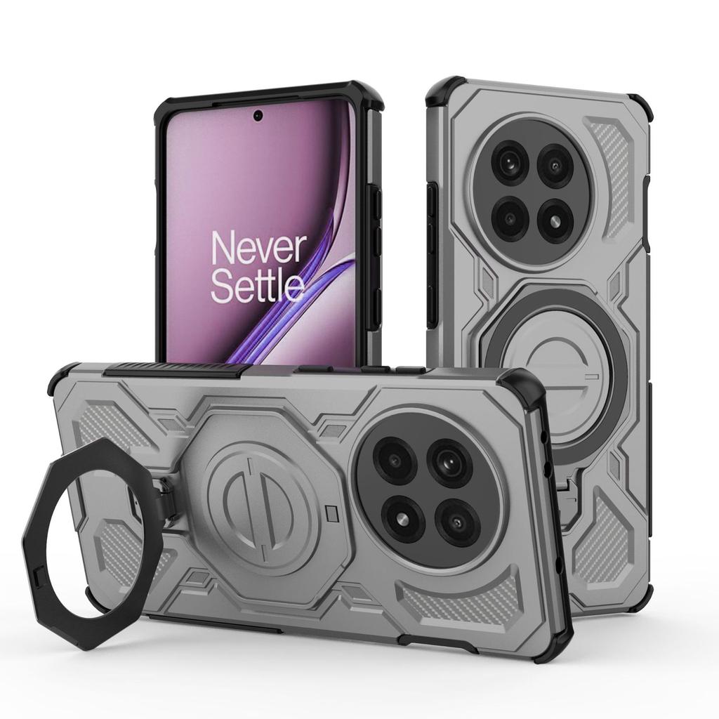 Oneplus Ace 5/5 Pro/13R Magnetic Ring Case 360° Rotatable [Military-Grade Drop Protection] + Metal Plate for MagSafe Phone Case