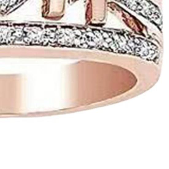 Damen Fingerring Exquisiter Strass Edelstahlring