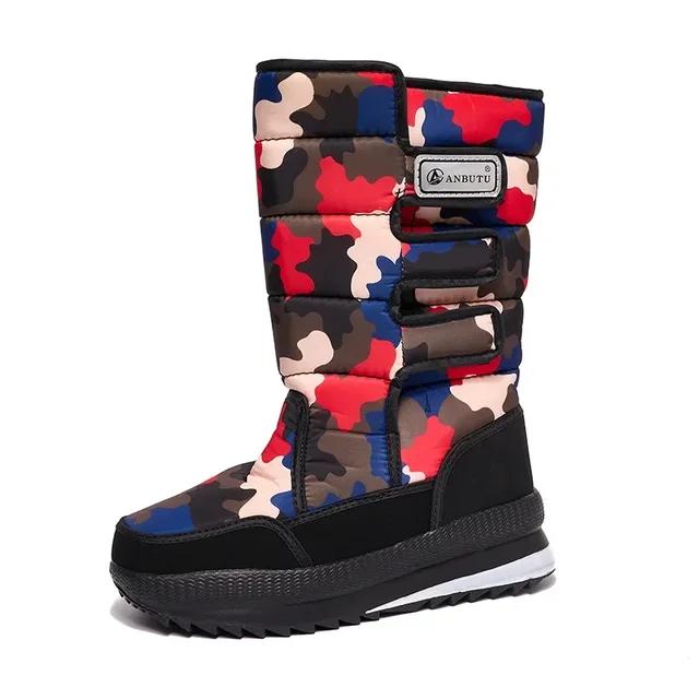 New Men's Midsole Boots, Outdoor Waterproof Men's Snow Boots, Warm Couple Boots, Anti Slip Women's Shoes, Large Size 36-47