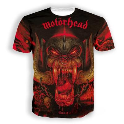 Heavy Metal Rock Kapela Motorhead 3D Tištěné Tričko Pánské Dámské Módní Krátký Rukáv Nadměrné Vrcholy Trička Retro Punk Kostým Koncert