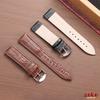 12mm 14mm 16mm 18mm 20mm 22mm Alligator Pattern Calfskin Watch Band for Omega Business Strap Soft Replacement Universal Bracelet