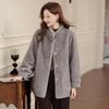 Mid-Length Fur-Lined Winter Coat for Women 50+ – Warm Mink Velvet Jacket