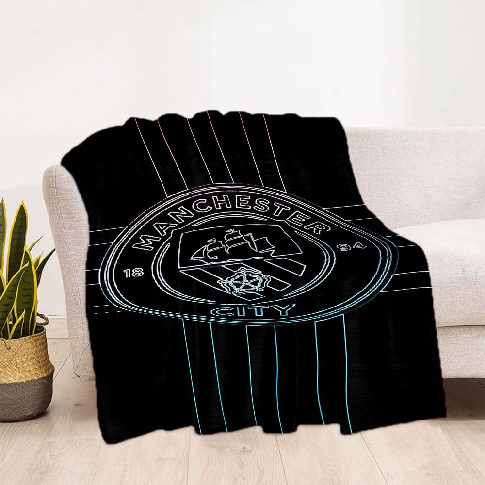 Manchester City Blanket Durable Comfort Perfect For Office Sofa Seaside For All Occasions Digital Print Unique Gift For Family And Friends Camping