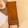 1/12 Scale Miniature Wood Display Cabinet For Dollhouse Accessories Handcrafts Realistic Wine Cabinet Model Furniture
