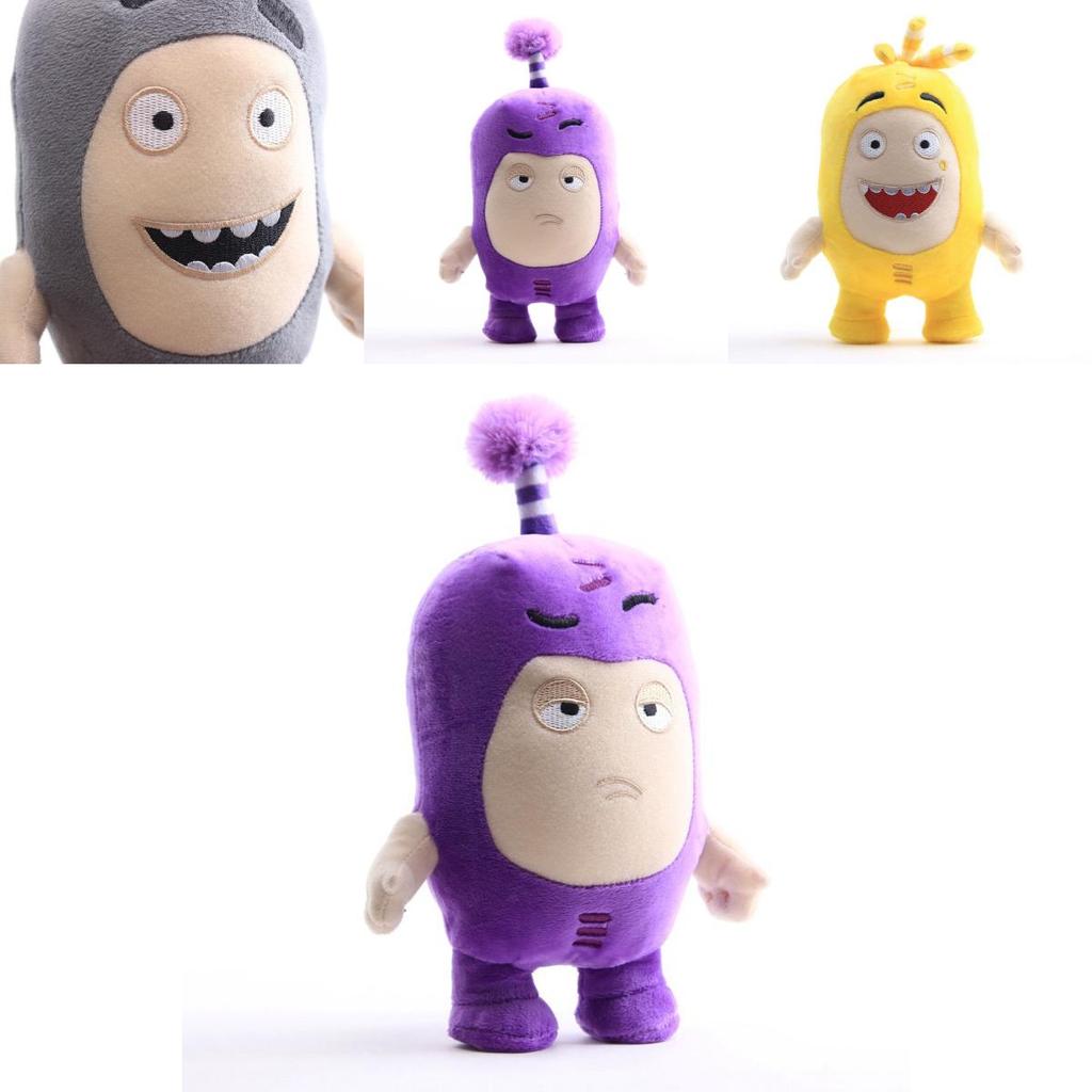 Adorable Oddbods 23cm Plush Soft Cuddly Toy Newt Bubbles Pogo Zee Jeff Fuse Slick Doll