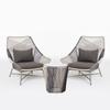 OEING Aluminum Balcony Rattan Furniture Set