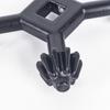 Durable Metal Drills Chuck Key 4 in 1 Black Multifunctional Chuck Key Mini Chuck Wrench Handheld Drilling