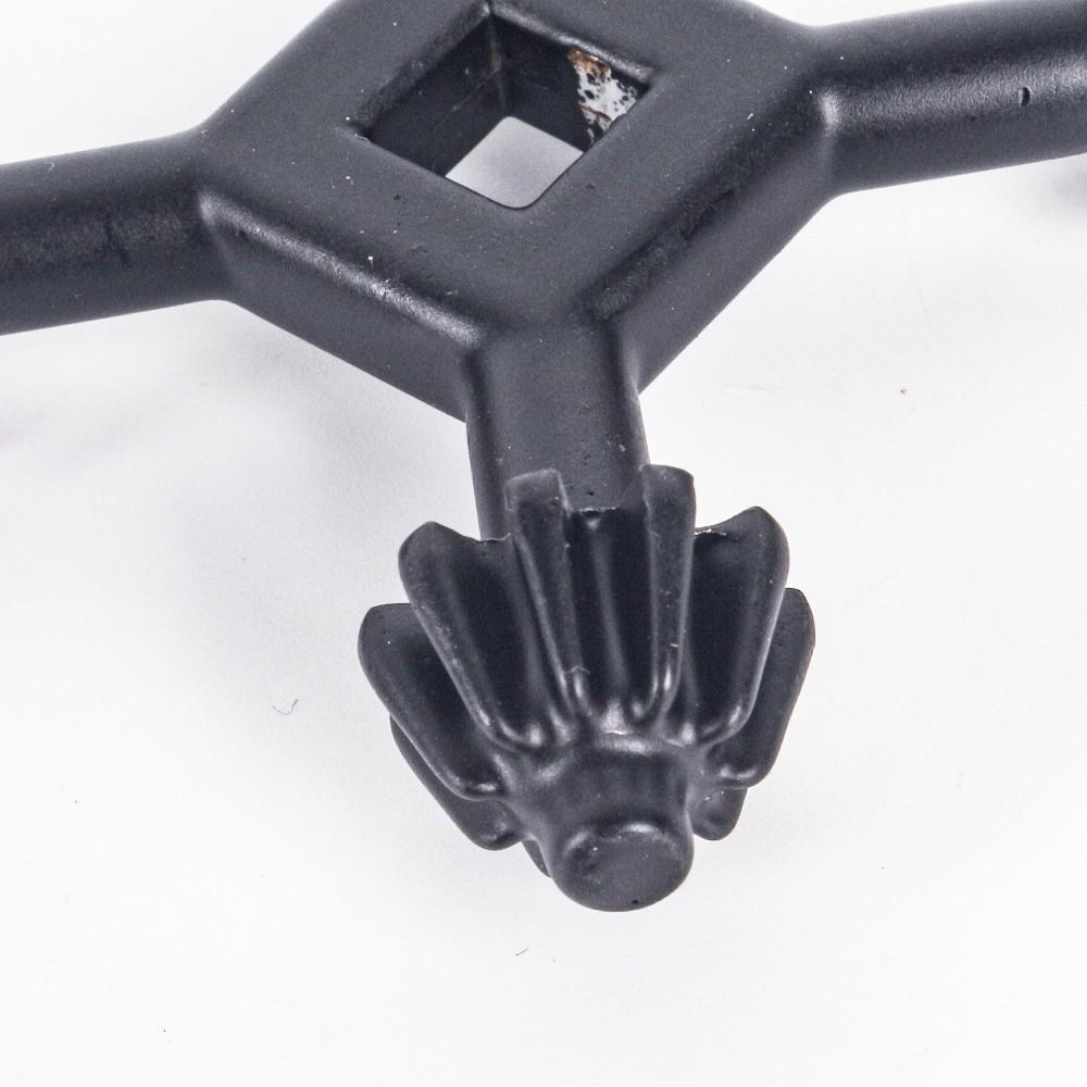 Durable Metal Drills Chuck Key 4 in 1 Black Multifunctional Chuck Key Mini Chuck Wrench Handheld Drilling