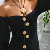 Overdreven Europese & Amerikaanse Charme Y-vormig Damesketting met Rond Hanger