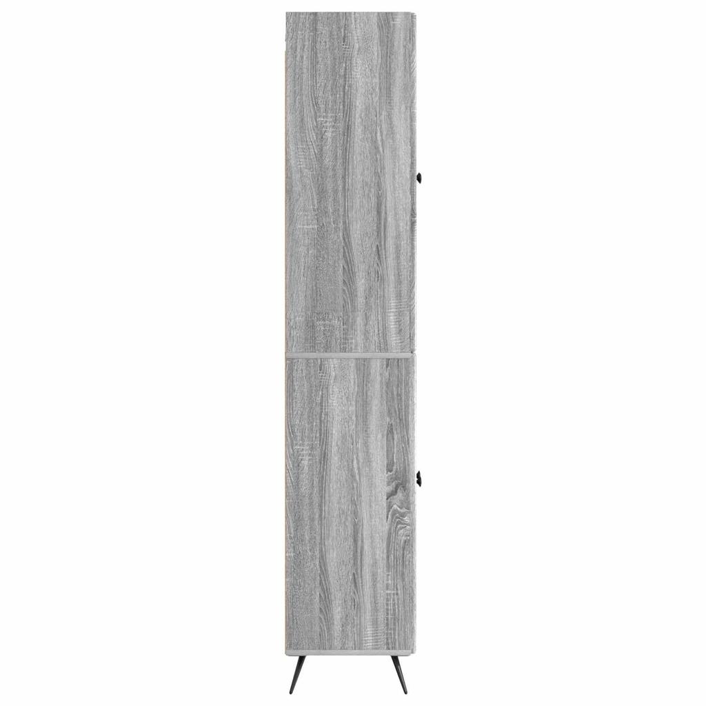 Cabinet Set 2 Pcs Grey Sonoma Particle Board