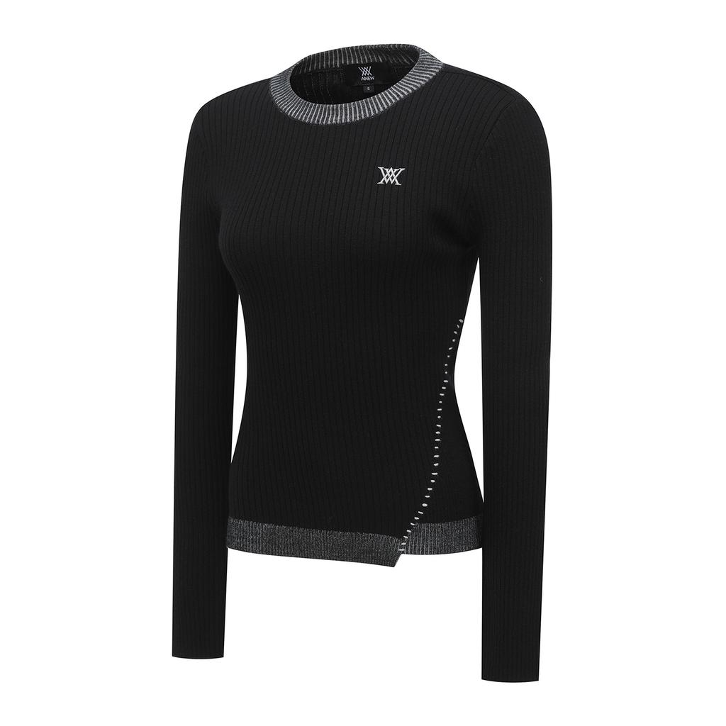 ANEW GOLF W Stripe Textured Pullover_Bk