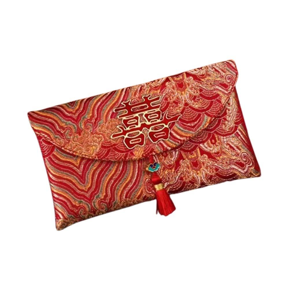Cloth Wedding Money Pocket Chinese Style Red Packet HongBao New Year Red Envelope  Spring Festival