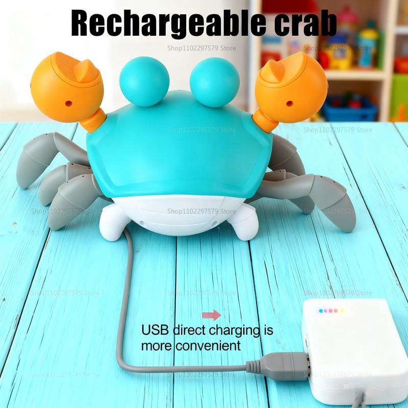 Interactive Crawling Crabs Toy for Babies Toddlers Music Dancing Sensory Learning Gifts Baby Educational Fun Sensor Motion Toys