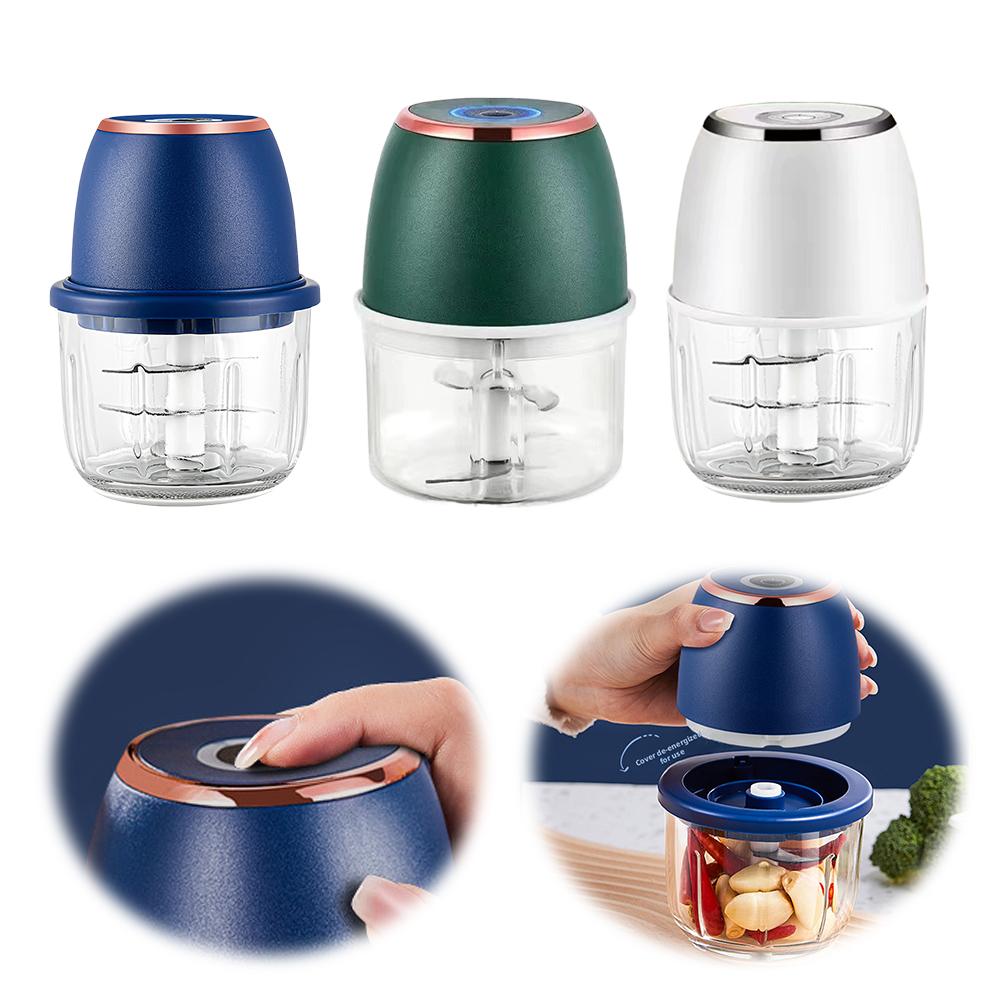 300ML Electric Meat Grinder Food Chopper Garlic Masher Slicer Vegetable Multi-Function USB Blender Kitchen Mixer T2W4