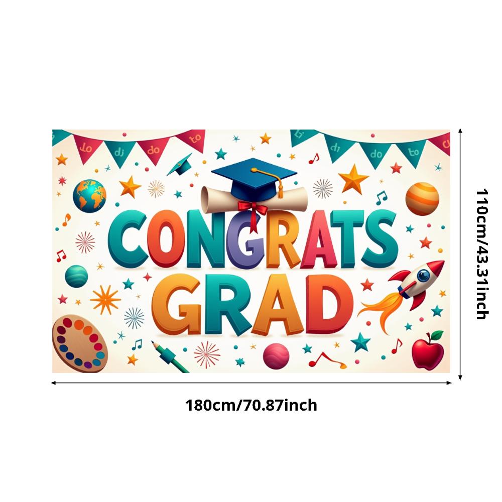 Education Celebration Mortarboard Decoration Event Banner Achievement Banner Material Party Backdrop For Event Celebration