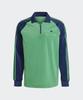 ADIDAS 70S Velour Polo Long Sleeve - Green / Jn5981