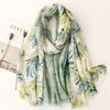 Women Spain Fashion Viscose Scarf Lovely Sunflower Tassel Shawl Wrap Neck Pashmina Stole Winter Foulard Bufandas Muslim Hijab