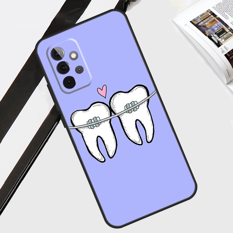 Zahnarzt Zahnmuster Hülle Für Samsung Galaxy A34 A54 A14 A52 A32 A12 A22 A72 A42 A13 A33 A53 A51 A71 Abdeckung