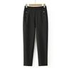 Langsha Women's Casual Straight Leg Trousers for Plus Size Mothers