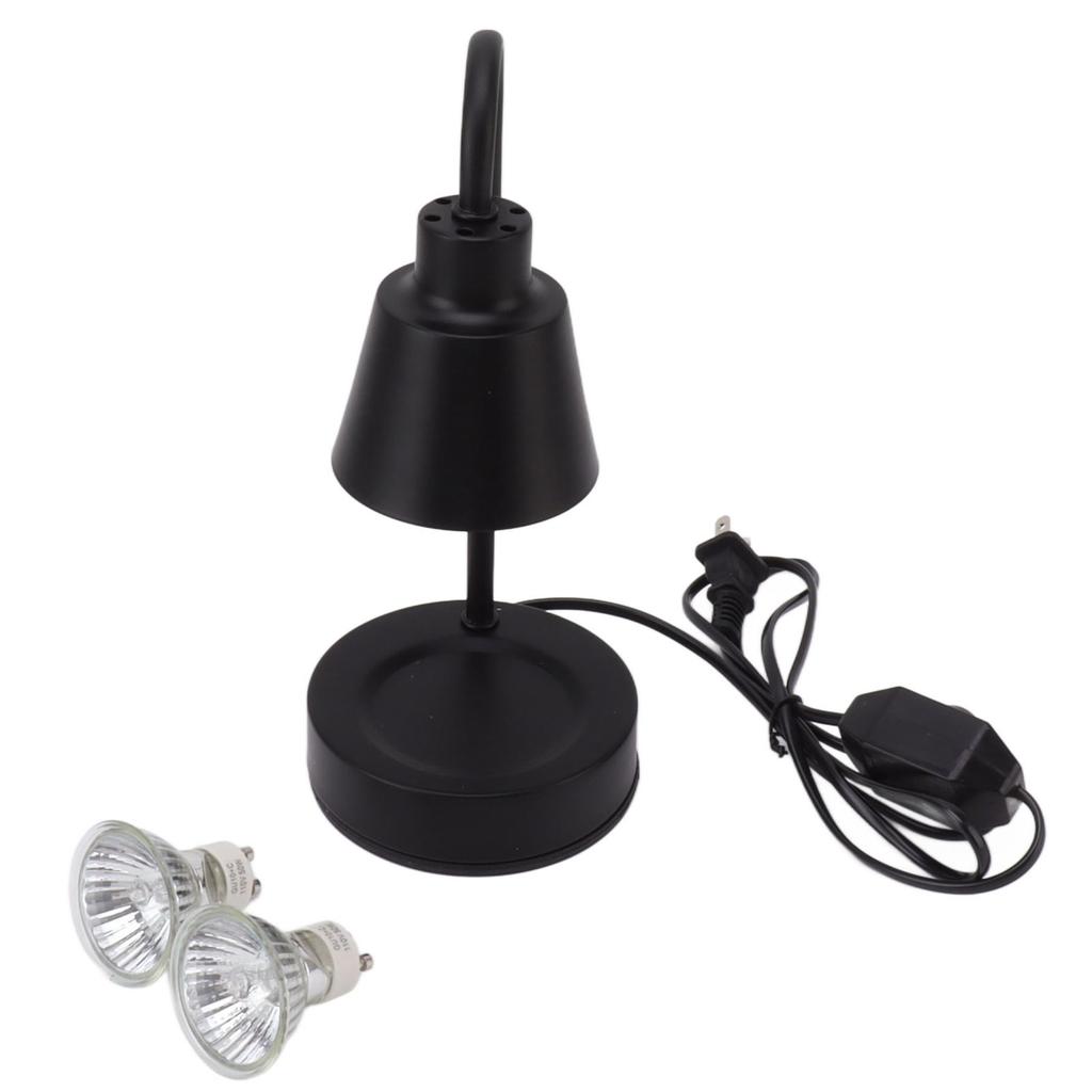 Scented Candle Lamp Black Warm Light GU10 Iron   Candle Warmer Lamp for Bedrooms Guest Rooms Study
