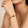 Colorful Retro Bracelet & Necklace Set with Natural Stone, Freshwater Pearls, Seed Beads & Durable Clavicle Chain