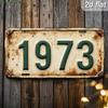 Vintage  License Plate Decor Rusted Finish Retro Charm Perfect for Adding Nostalgic Flair To Bars Garages or Man Caves