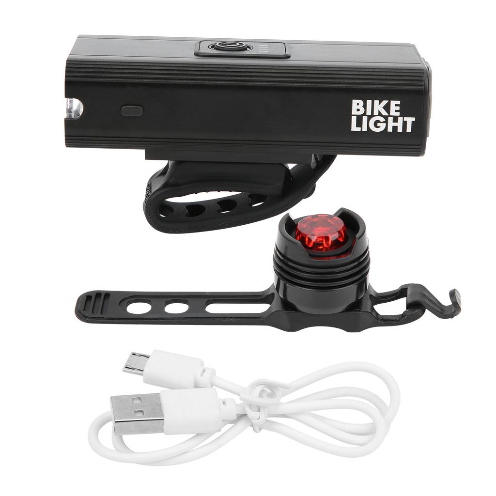 Fahrradlichter USB Wiederaufladbare Fahrradlichter Frontscheinwerfer Rücklicht Fahrradzubehör