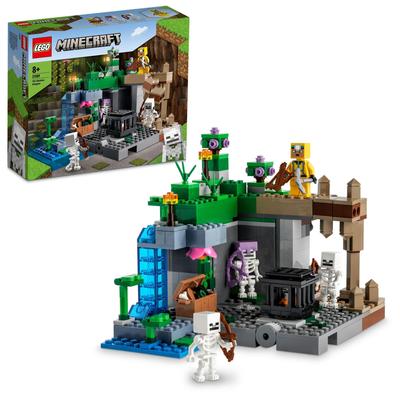 LEGO Minecraft Jaskinia Szkieletów Zabawka Prezent Urodziny Klocki Boże Narodzenie8910Szkoła Podstawowa Gadżety Minecraft 21189