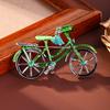 Fashion Green Bicycle Alloy Brooch Brooch High Sense Light Luxury Pin Clothing Accessories Bicycle Corsage