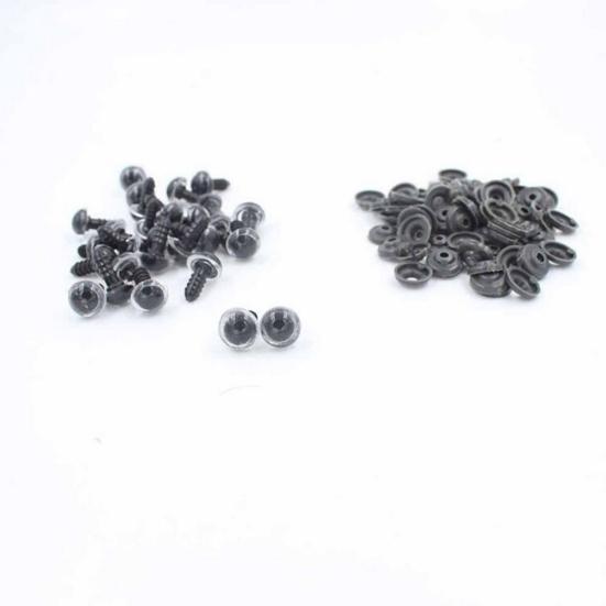 100 vnt. 12 mm plastikinės saugos akys „pasidaryk pats“ lėlėms, lėlių lėlių amatai, pliušiniai gyvūnai žaislai