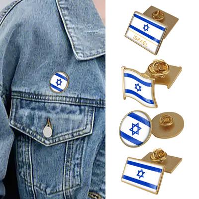 סיכת תג אפוקסי קריסטל דגל ישראל סיכת דגלי עולם